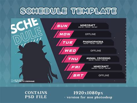 Streamers & Schedule .